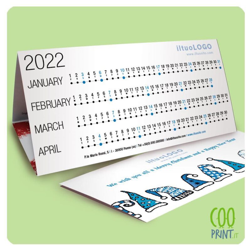 Cooprint a Camisano Vicentino propone un Calendario 2022 per stupire gli amici.