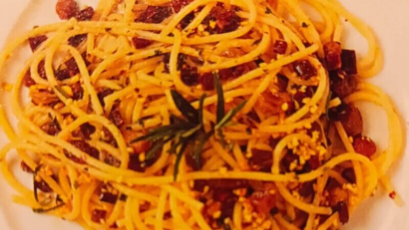 Spaghetti in salsa d’inverno