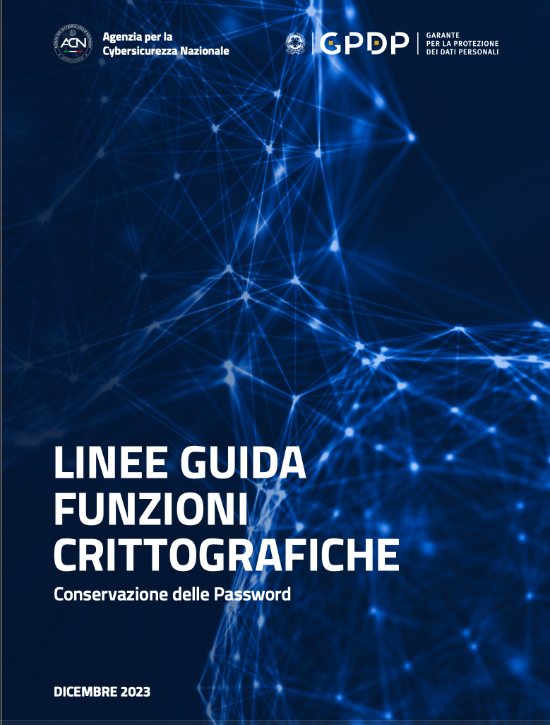 Linee Guida Funzioni Crittografiche, Conservazione delle Password
