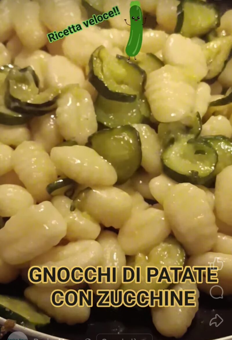 Gnocchi di Patate con Zucchine