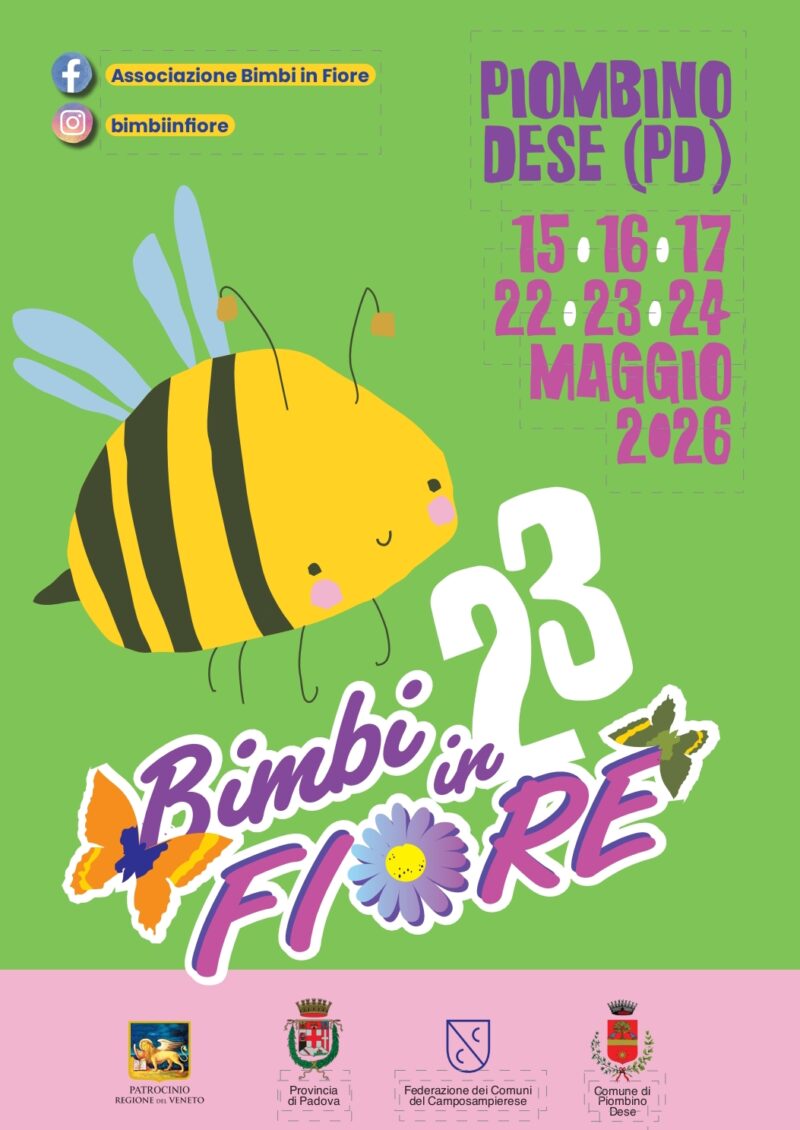 A Piombino Dese (Pd) la 23 edizione di “Bimbi in Fiore”