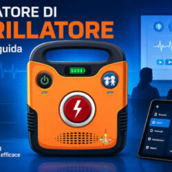 Un defibrillatore da esercitazione dentro il telefono